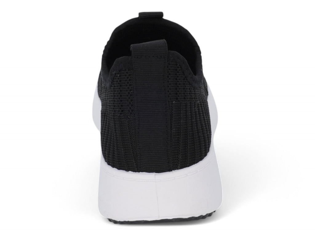 Women`s Black High Rise Slip On Sneaker