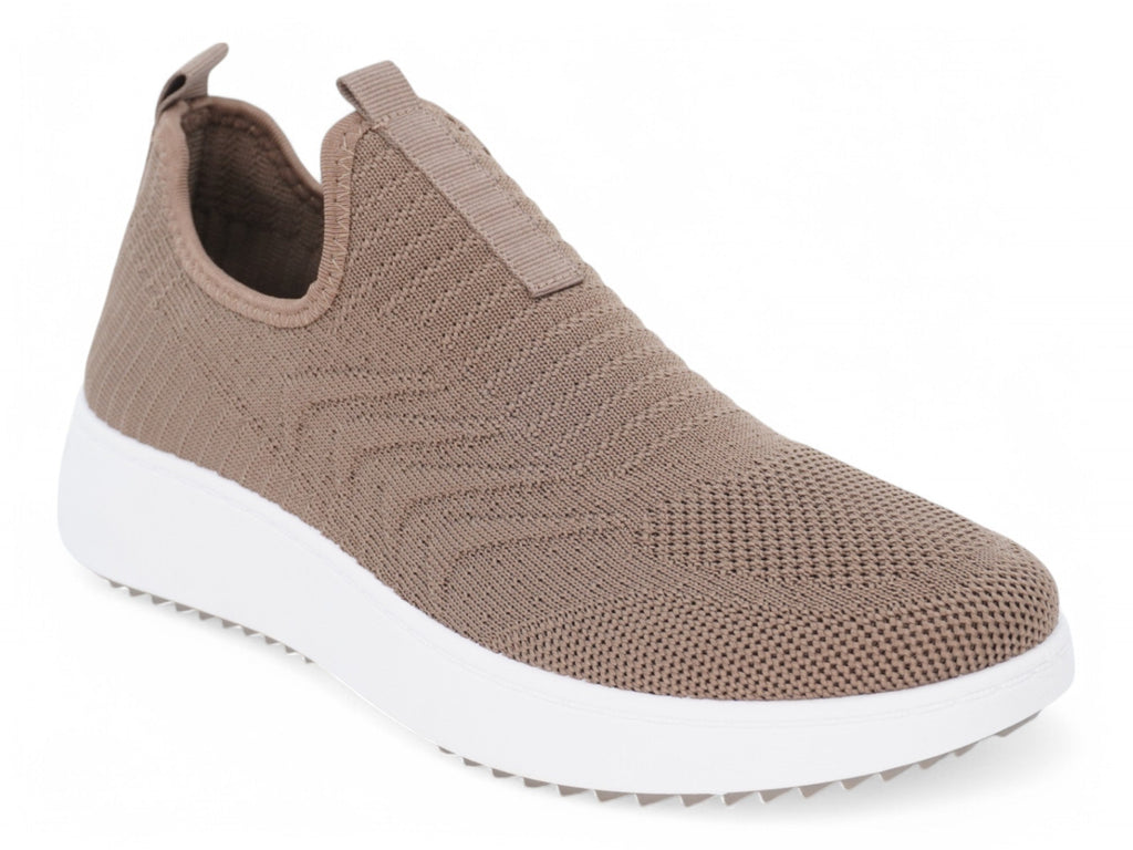 Women`s Taupe High Rise Slip On Sneaker