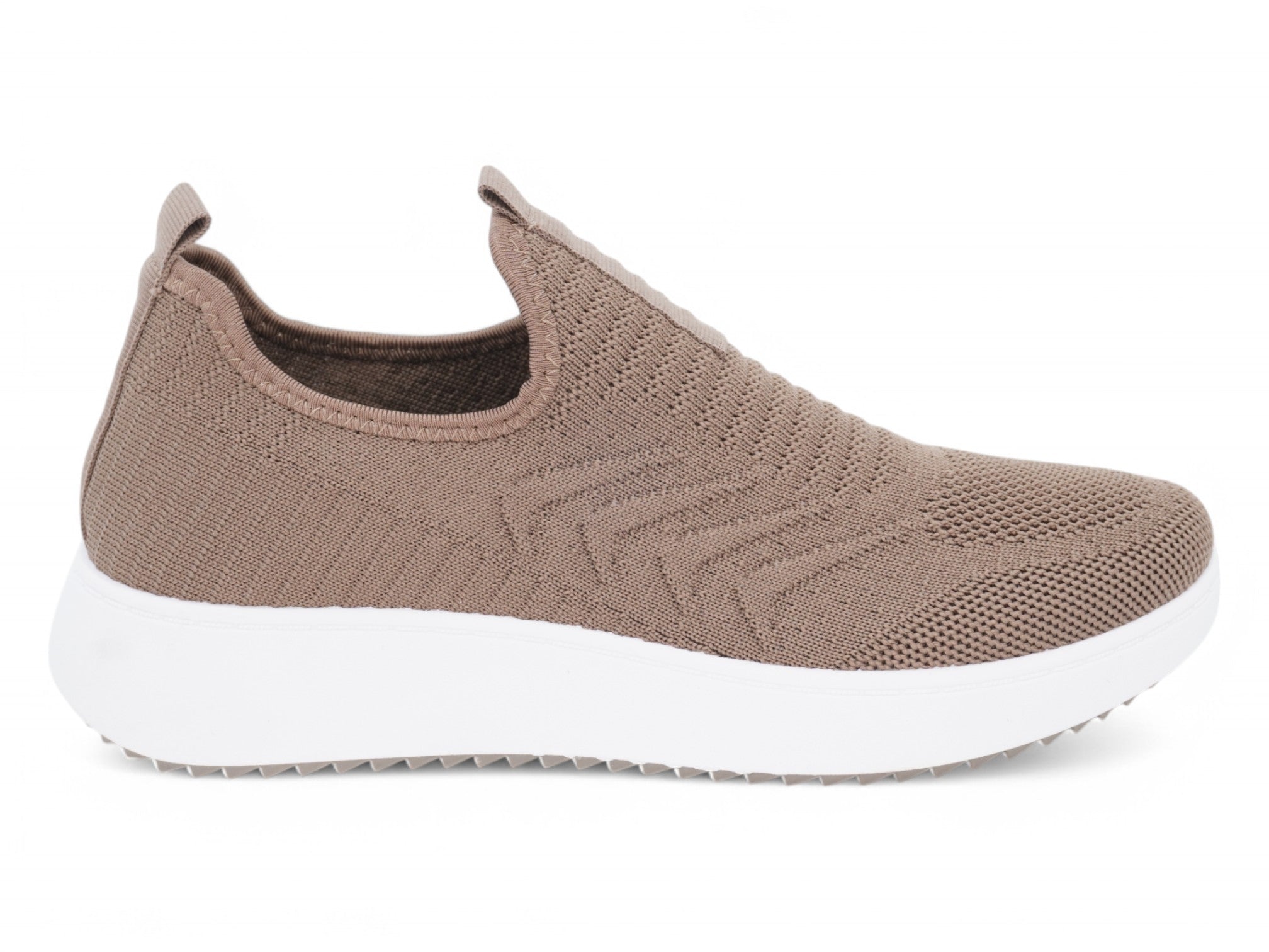 Women`s Taupe High Rise Slip On Sneaker