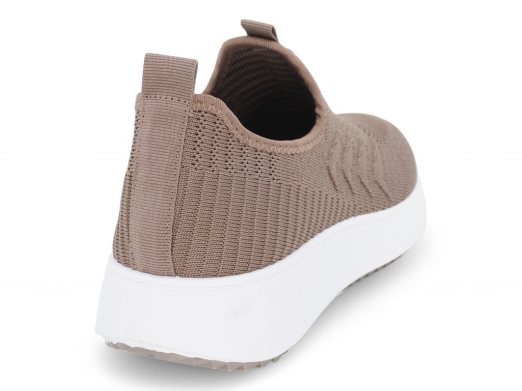 Women`s Taupe High Rise Slip On Sneaker