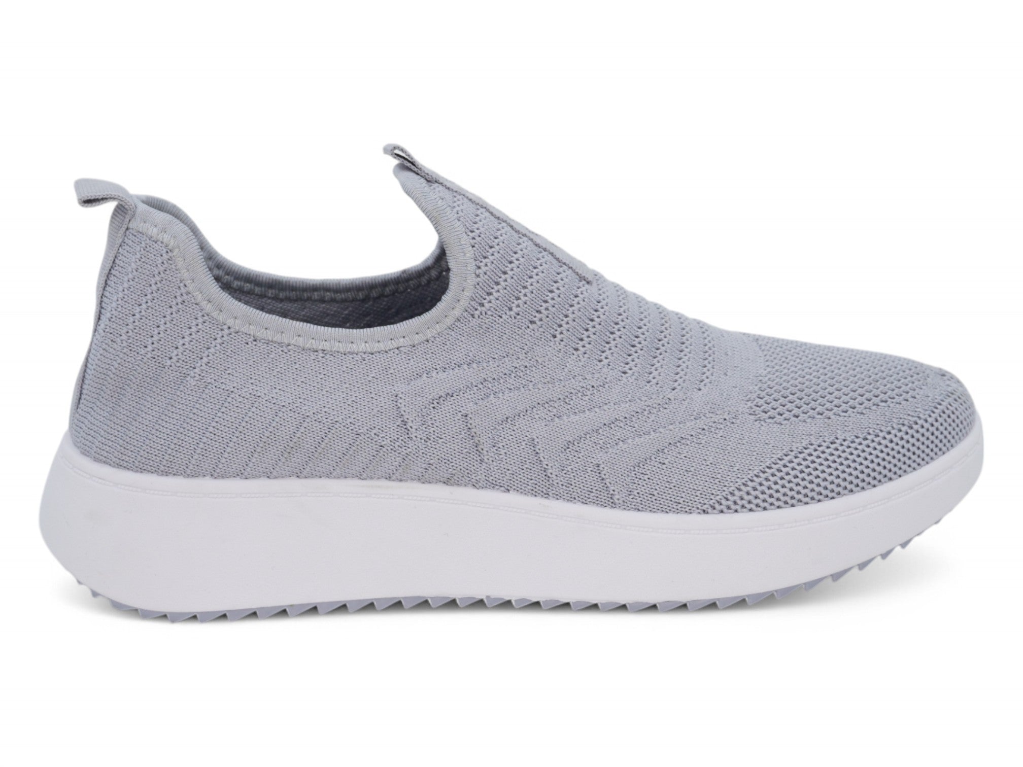 Women`s Gray High Rise Slip On Sneaker