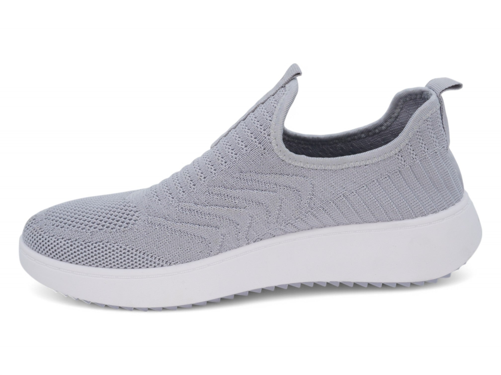 Women`s Gray High Rise Slip On Sneaker