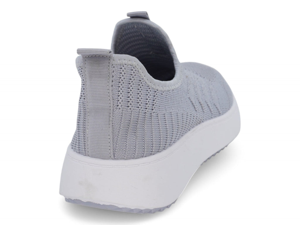 Women`s Gray High Rise Slip On Sneaker
