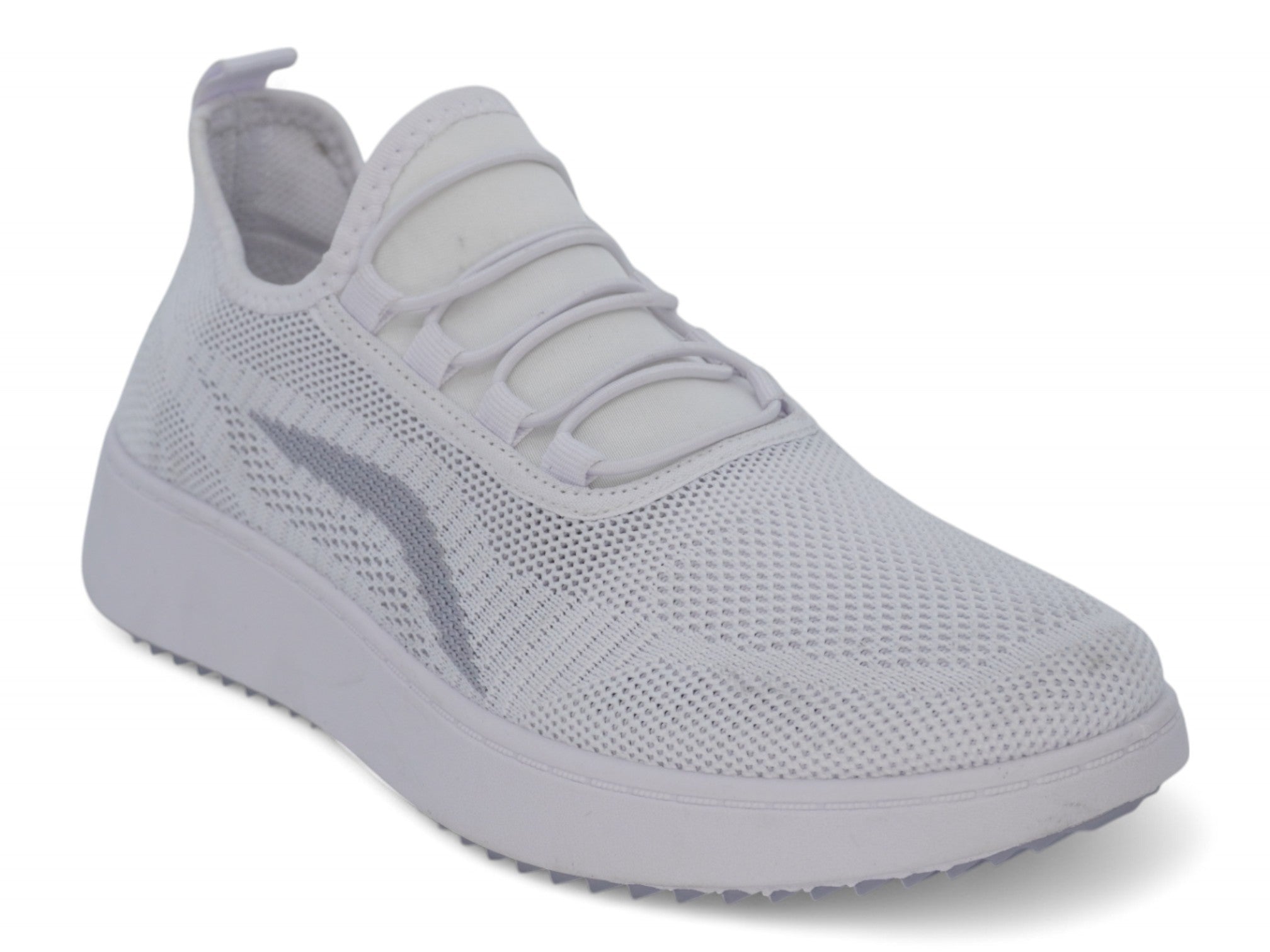 Women`s White Bungee Sneaker
