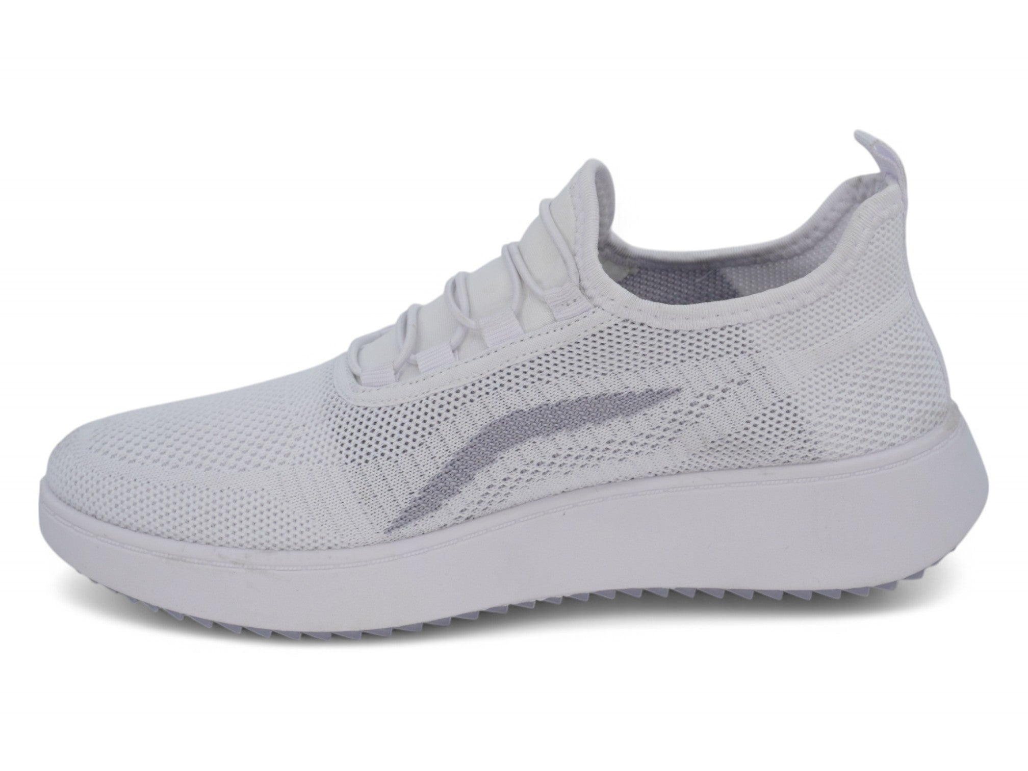 Women`s White Bungee Sneaker