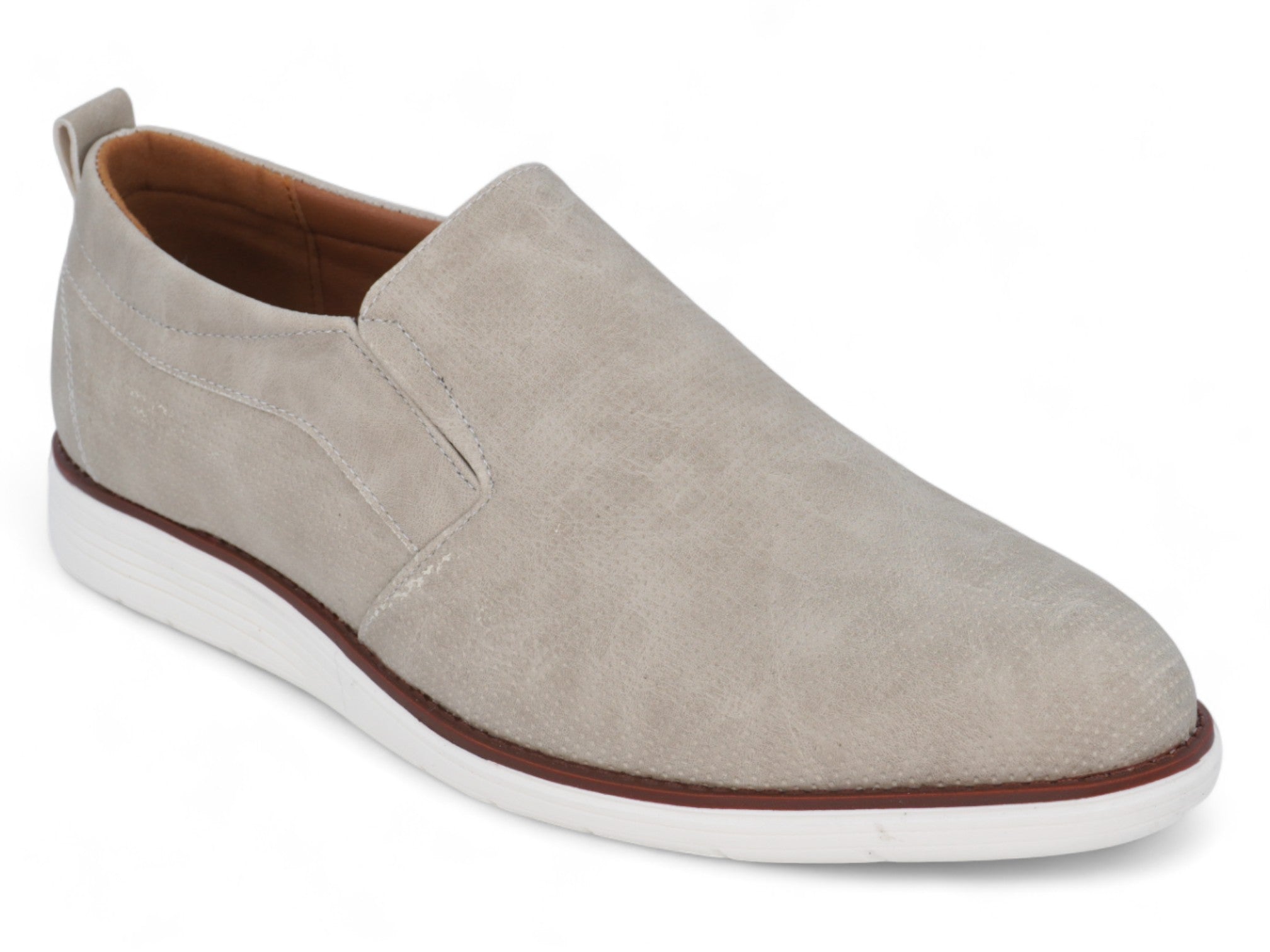 Men`s Beige Casual Slip-On