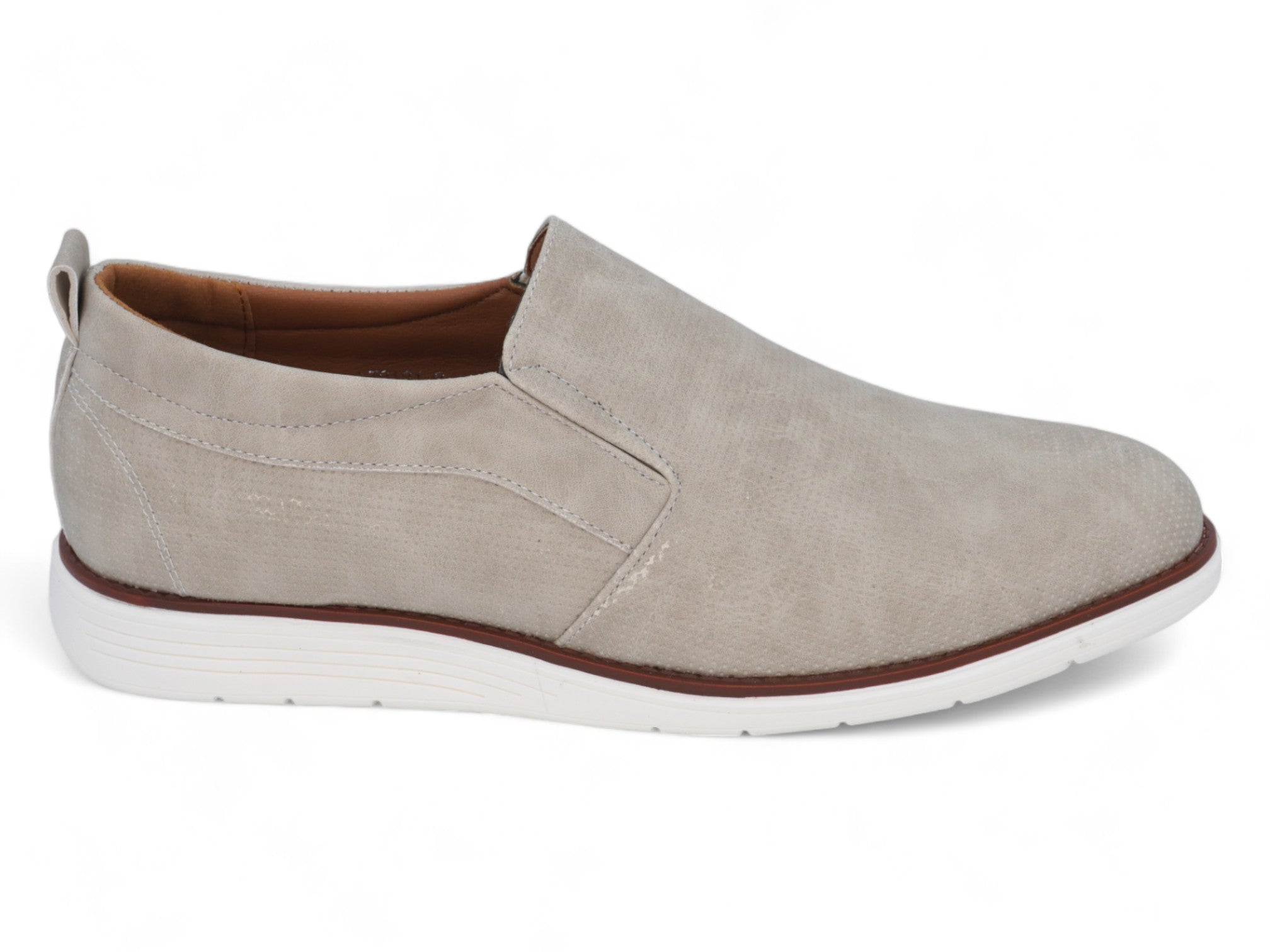 Men`s Beige Casual Slip-On