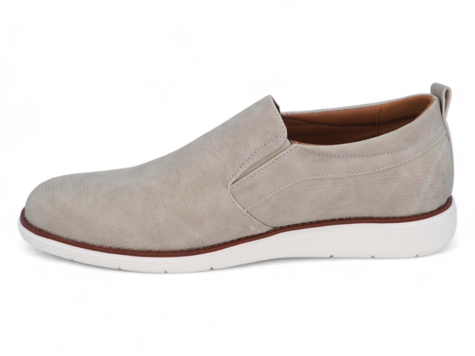 Men`s Beige Casual Slip-On