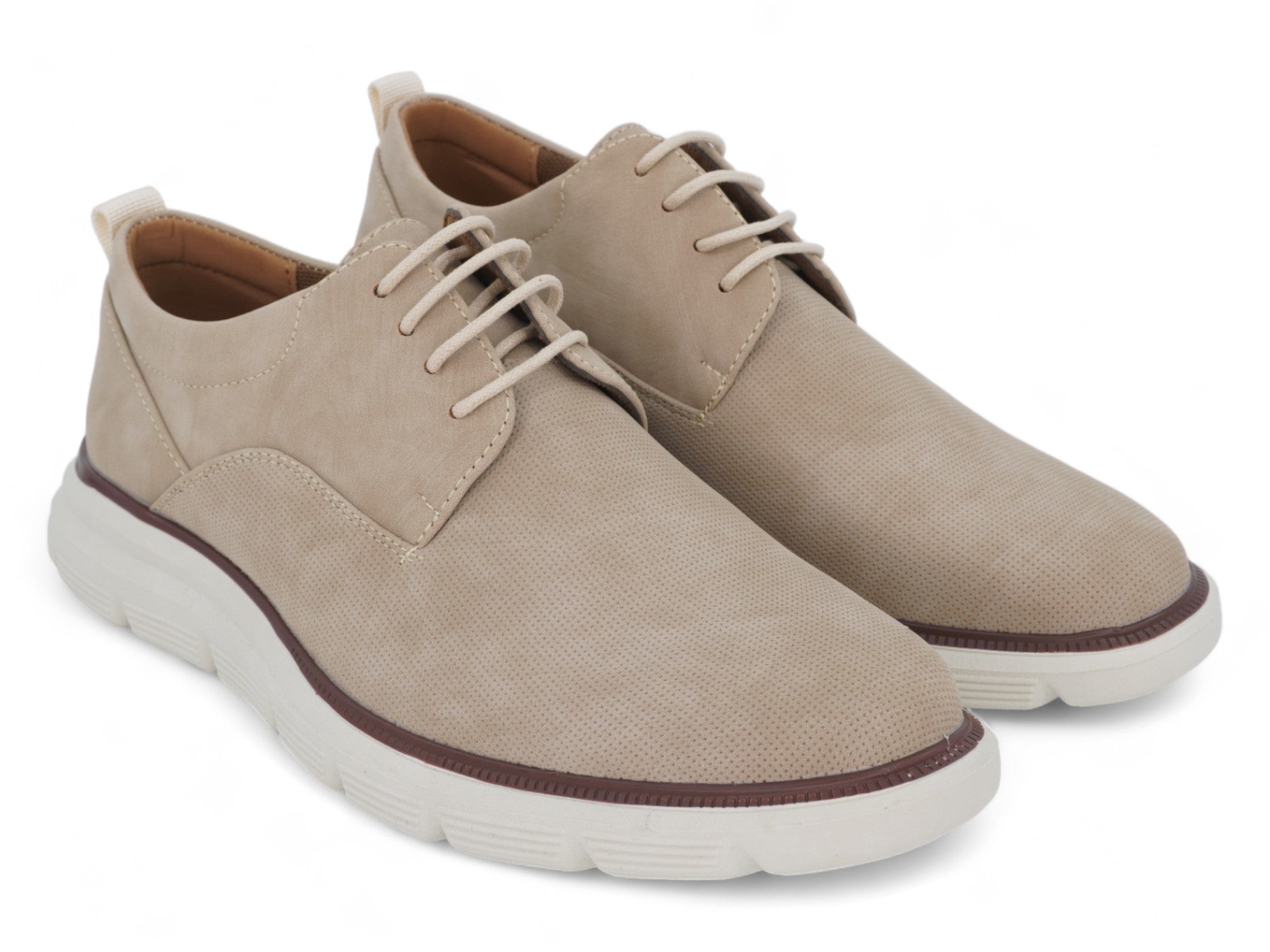 Men`s Beige Sporty Oxford