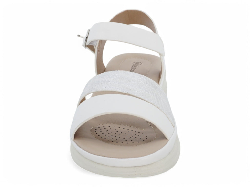 Women`s White Dania Comfort Sandal