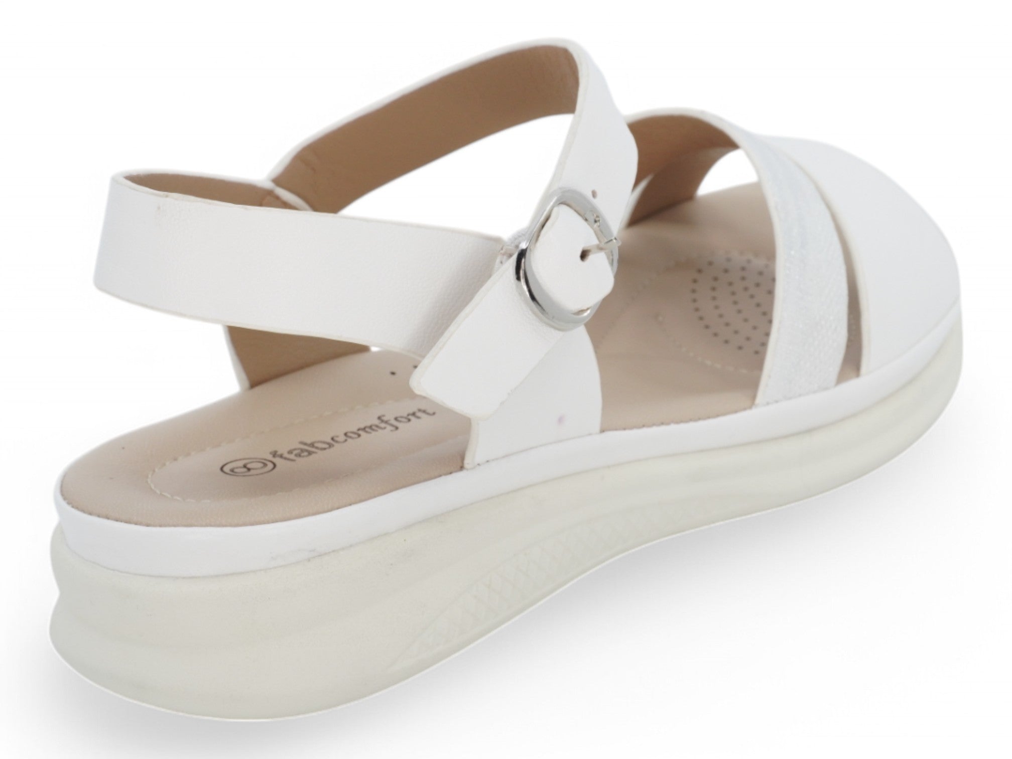 Women`s White Dania Comfort Sandal