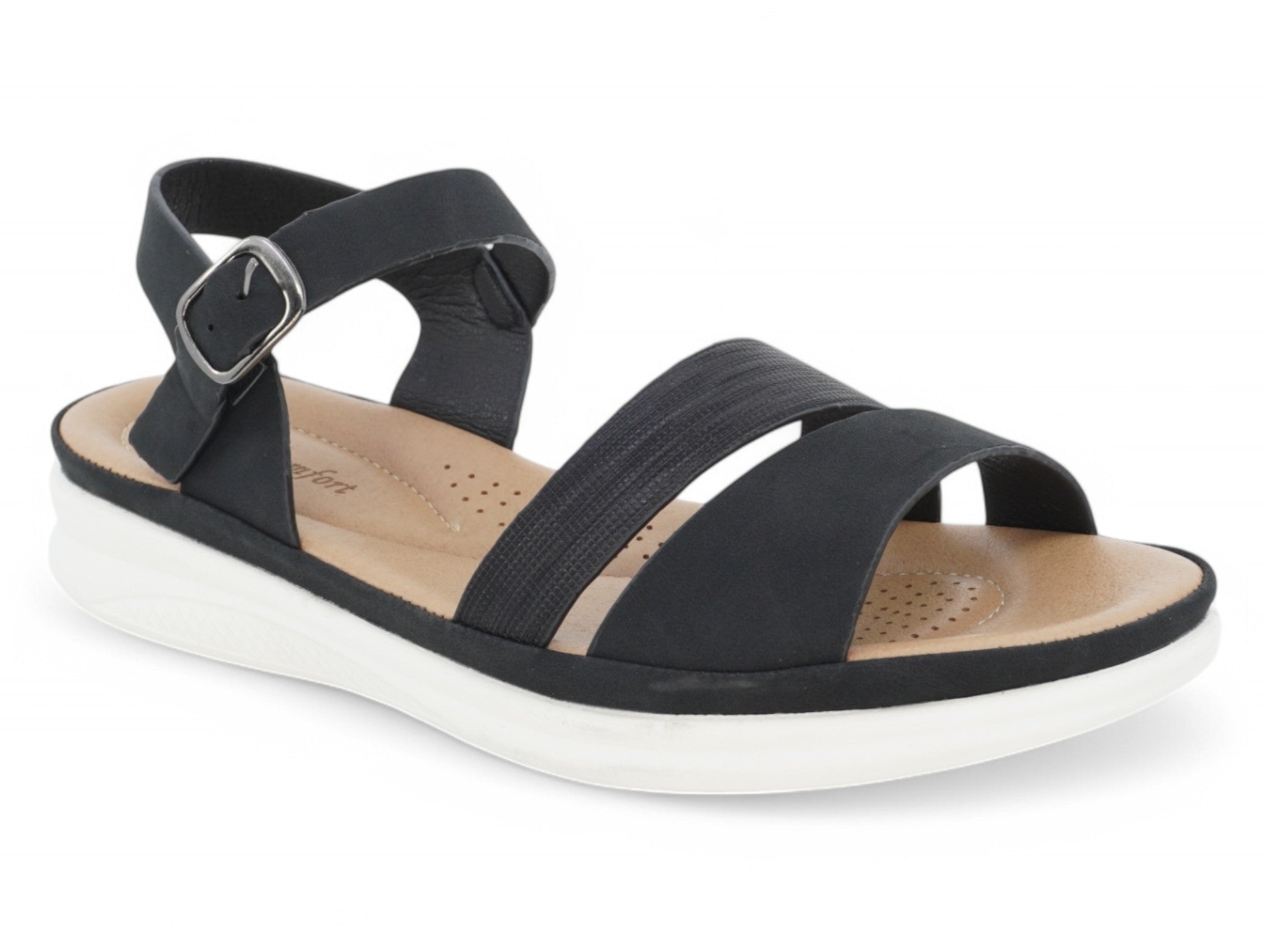 Women`s Black Dania Comfort Sandal