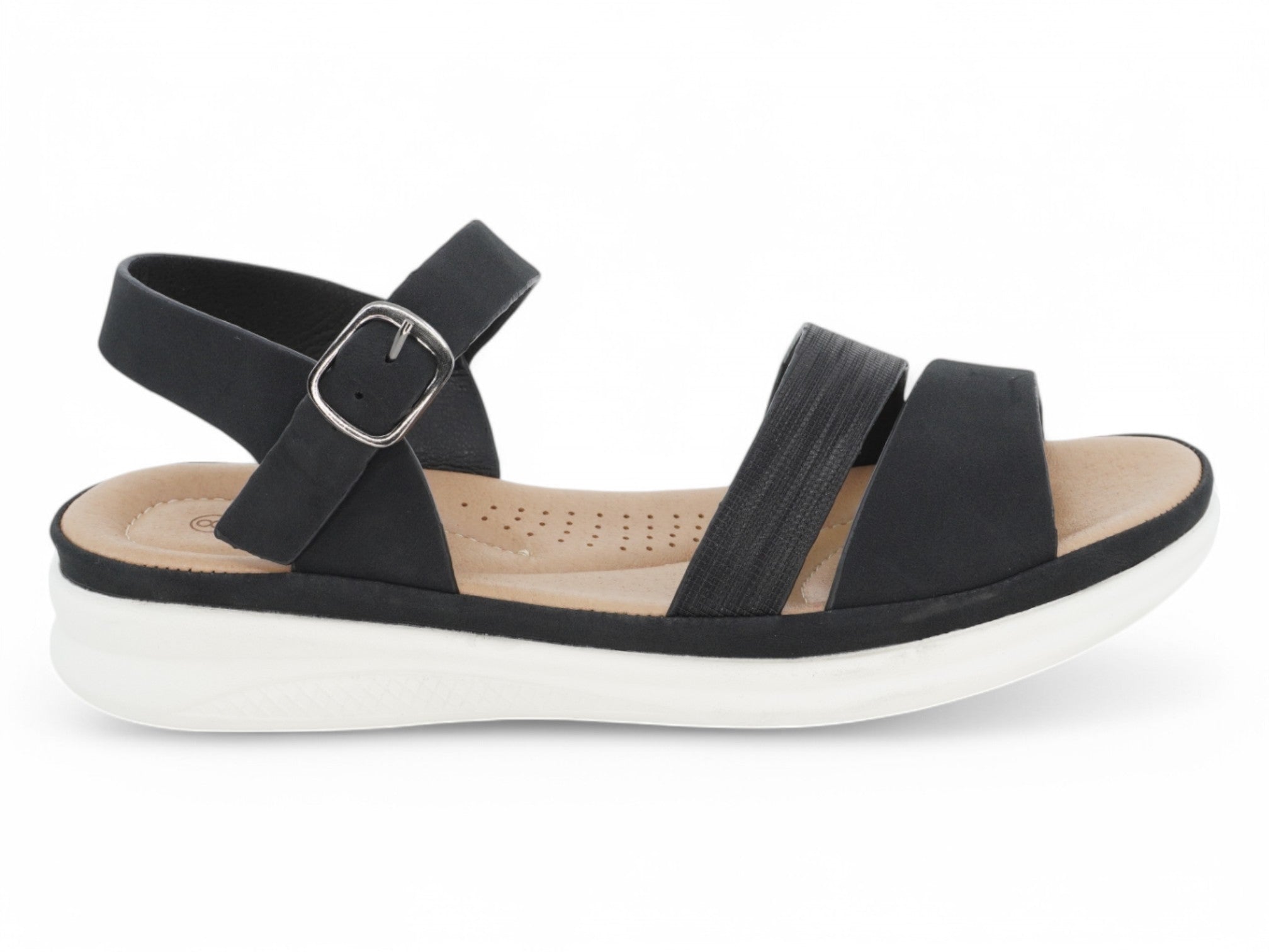 Women`s Black Dania Comfort Sandal