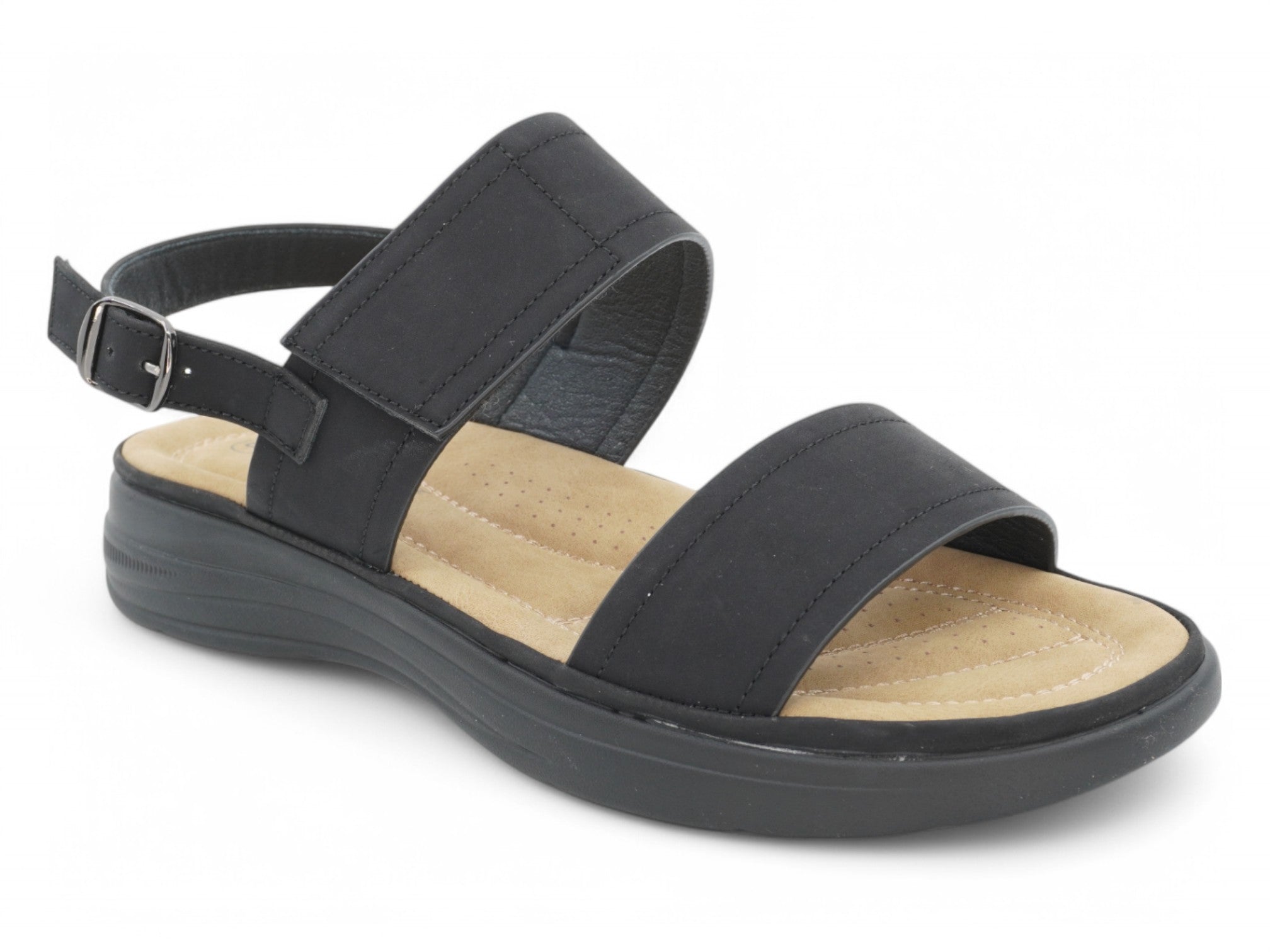 Women`s Black Caroline Comfort Sandal