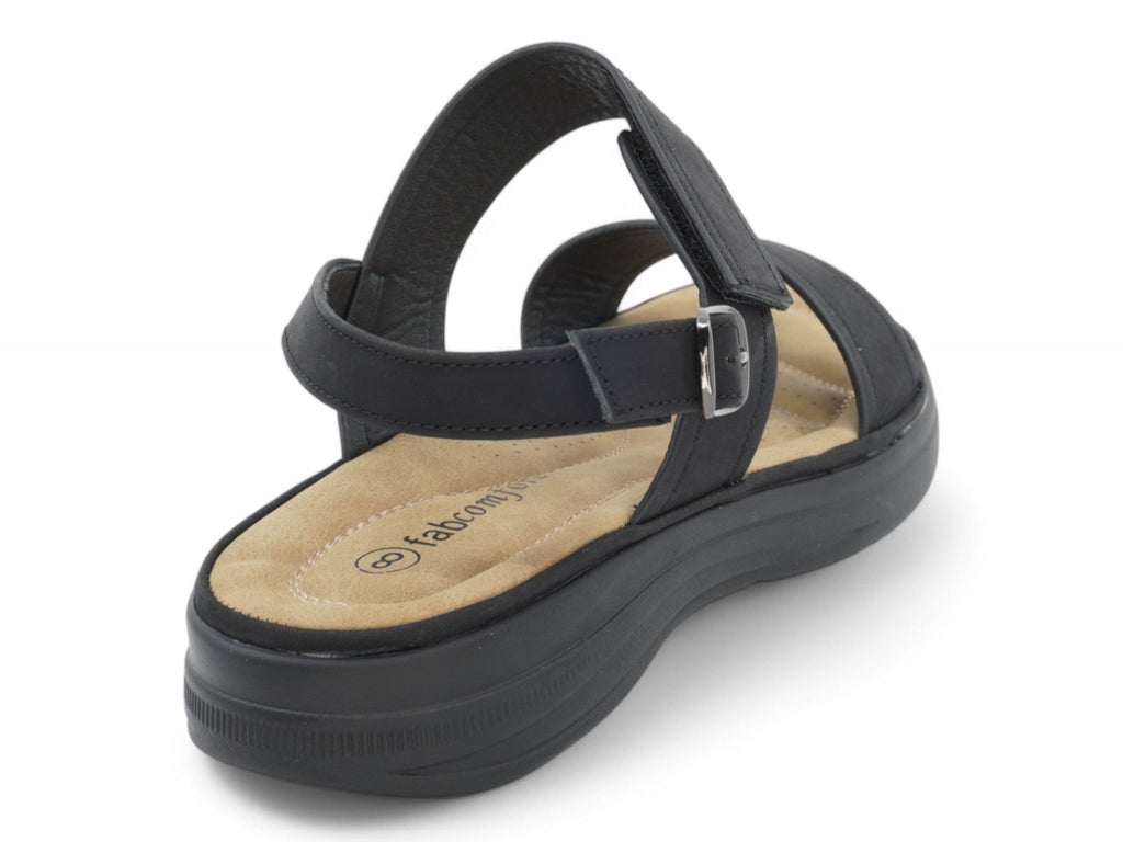 Women`s Black Caroline Comfort Sandal