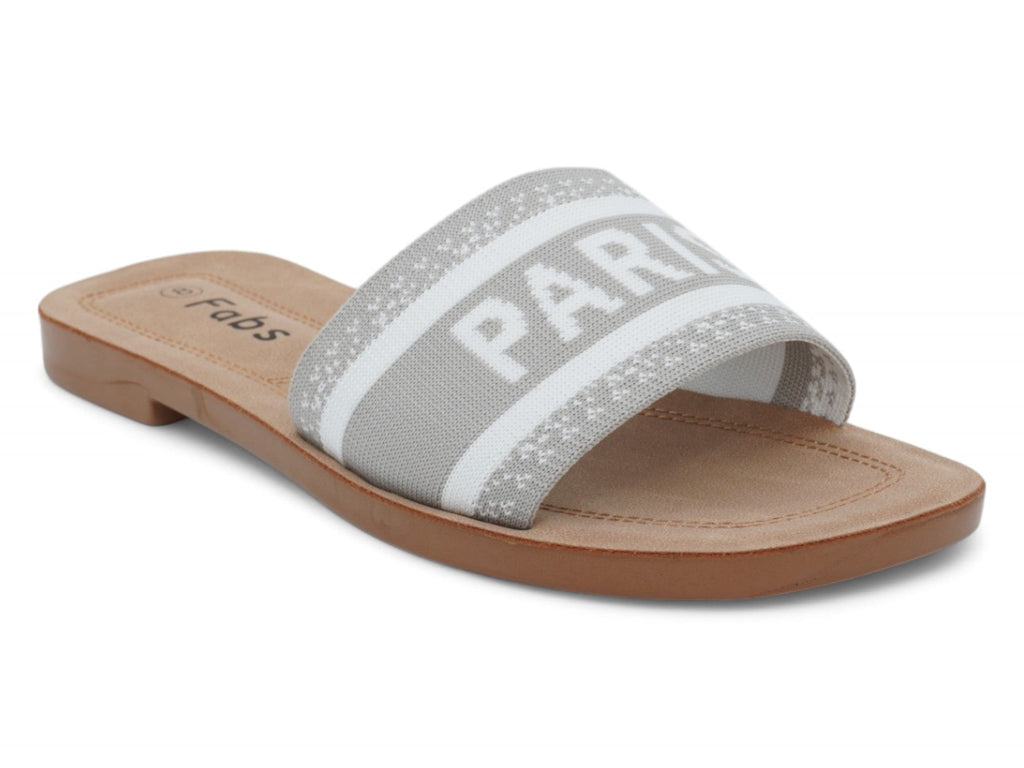 Women` Gray Paris Elastic Sandal
