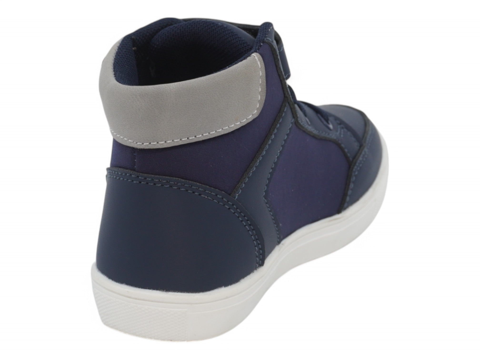 Toddler Navy & Gray High Top Sneaker