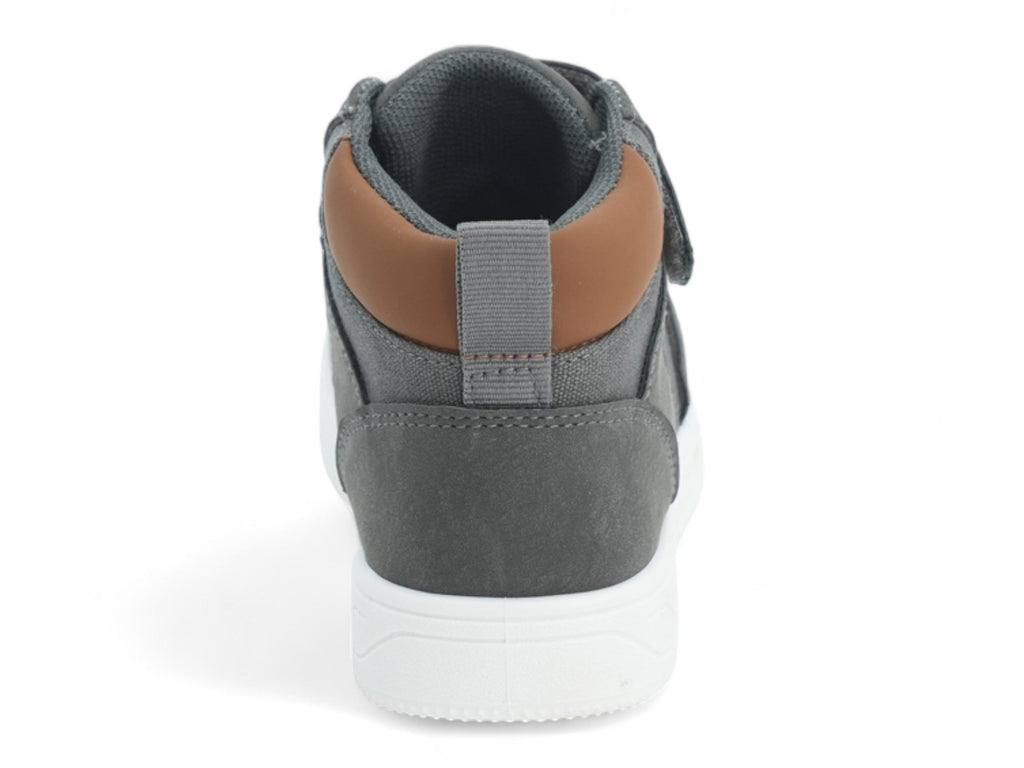 Boys` Gray & Tan High Top Sneaker