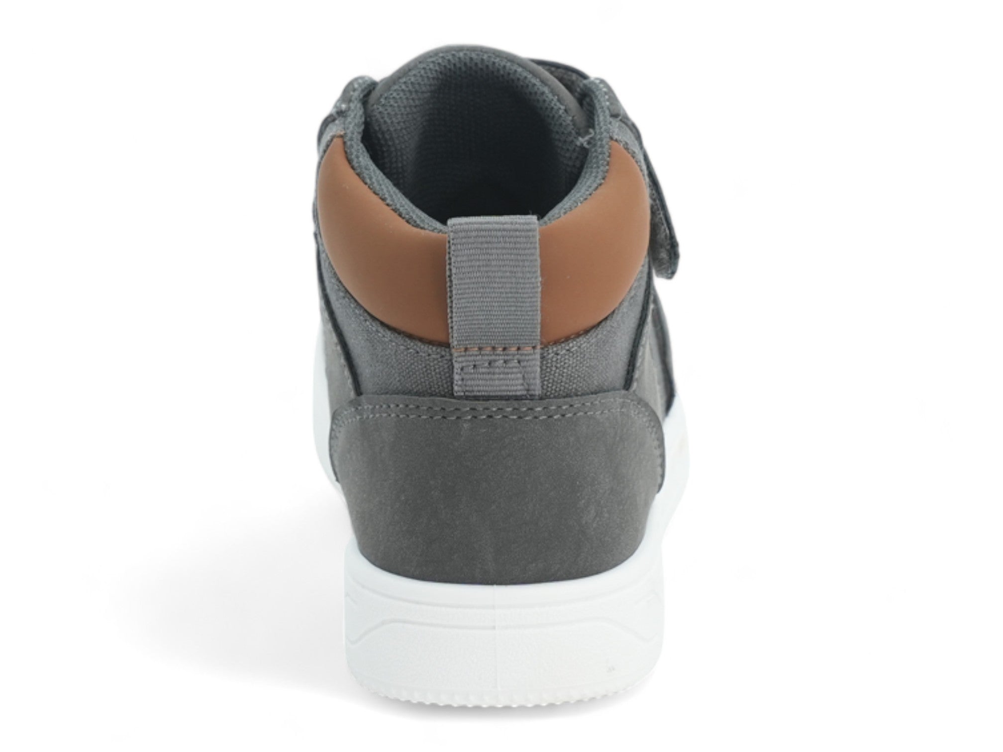 Boys` Gray & Tan High Top Sneaker