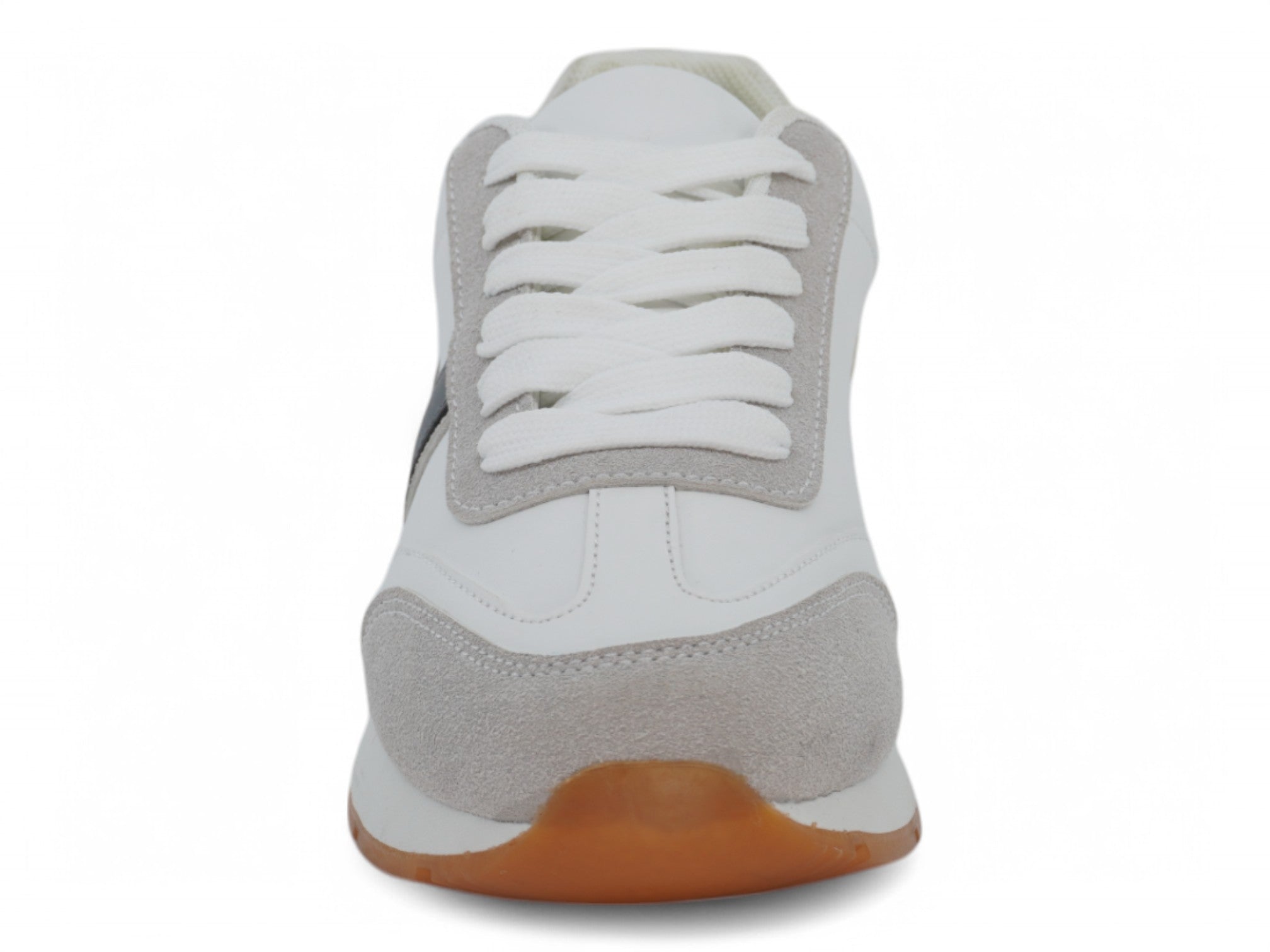 Boys` Gray Microsuede Sneaker