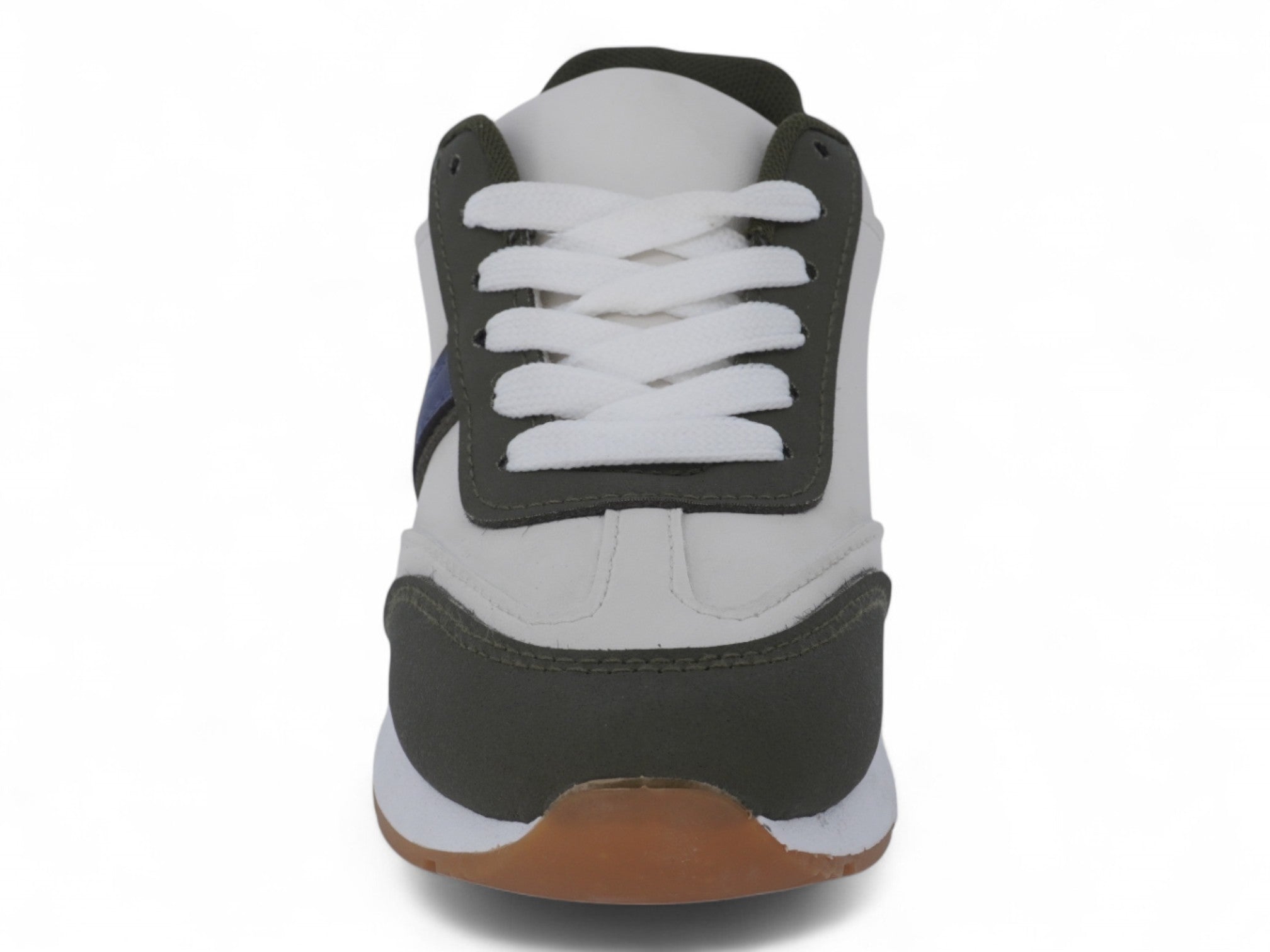 Boys` Blue & Green Faux Suede Sneaker
